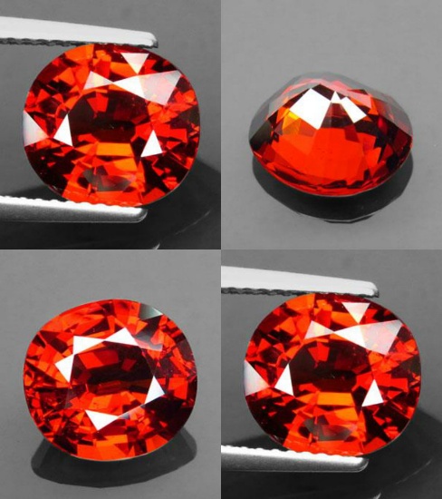 Natural Orange Spessartite Garnet 4.30ct - VVS