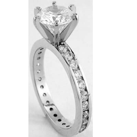 Natural Diamond Ring SI2/H 1.65 Cts - no Treatment