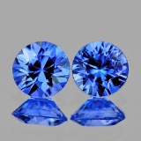 Natural Kashmir Sapphire Pair 3.70 MM