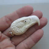 Hand Carved Eagle Pendant