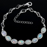 Natural White Opal Bracelet