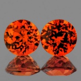 Natural Mandarin Orange Spessartite Garnet 6.00 MM -VVS