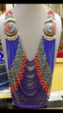 Tibet Hand Made Turquoise, Coral, Lapis Lazuli Necklace