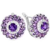 NATURAL AAA PURPLE AMETHYST Earrings