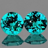 Natural Green Blue Apatite Pair 3.10 Carats - VVS