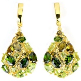 NATURAL CH-DIOPSIDE PERIDOT TOURMALINE Earrings