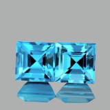 Natutal Sky Blue Topaz Pair 7.00 MM {VVS1}