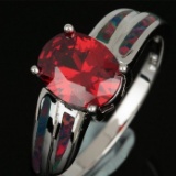 Natural Mozambique Garnet Ring