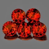 Natural Intense Orange Sapphire 3.80 mm - VVS