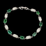 Natural Green Emerald 59 carats Bracelet