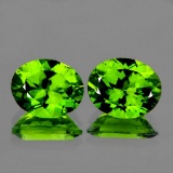Natural Green Peridot Pair 10 x 8 MM {Flawless-VVS1}