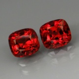 Natural Red Spinel Pair 7 x 5.5 MM - Untreated