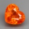 Natural Orange Spessartite Heart 1.50 Carats