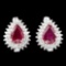 Top Rich Red Pink Ruby Earrings