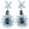 Natural  LONDON & SKY BLUE TOPAZ Earrings