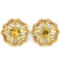 NATURAL ORANGISH YELLOW CITRINE Earrings