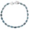 Natural London Blue Topaz 62 Carats Bracelet