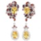 NATURAL CITRINE GARNET RHODOLITE Earrings