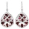 NATURAL  RHODOLITE GARNET Earrings