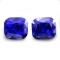 Natural Cushion Royal Blue 8.01 Carat Pair - Untreated