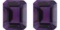 Natural Emerald Cut Amethyst Pair 20.01 Carats - VVS