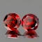 Natural Deep Red Mozambique Garnet Pair 7.00 mm - VVS