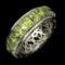 Natural  Green Peridot Eternity Band