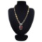 Natural Multi-Color Picasso Diamond Polished Necklace