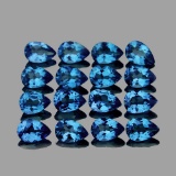 Natural Santa Maria Blue Aquamarine Pear 4x3 MM VVS