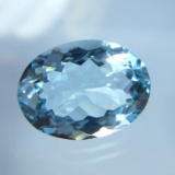 Natural Sky Blue Aquamarine 7.29 Cts {Flawless-VVS1)