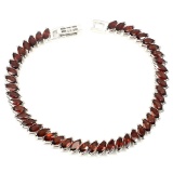 Natural  Mozambique Garnet 94 Cts Bracelet