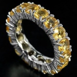 NATURAL AAA ORANGISH YELLOW CITRINE Ring