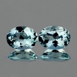 Natural Sky Blue Aquamarine 8x6 mm - Flawless