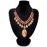 Natural Diamond Polished Multi-Color Picasso Necklace