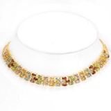 Natural Multi Gemstone Necklace