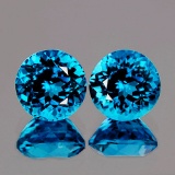 Natural Swiss Blue Topaz 6.00 mm - Flawless