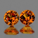 Natural Golden Yellow Sapphire Pair 4.20 MM - VVS