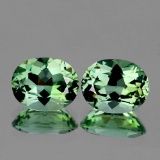 Natural Light Green Tea Amethyst Pair 11x9 MM - FL