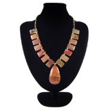 Natural Multi-Color Picasso Diamond Polished Necklace