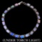 Natural White Opal & Blue Sapphire Bracelet