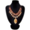 Natural Diamond Polished Multi-Color Picasso Necklace