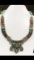 Tibet Hand Made Turquoise & Coral Necklace