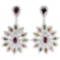 NATURAL MULTI COLOR TOURMALINE EARRING