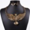 Stunning Golden Eagle Necklace Set