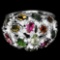 NATURAL AAA MULTI COLOR TOURMALINE RING