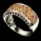 Natural  Fancy Sapphire Rhodolite Garnet Ring