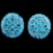 Natural Paraiba Blue Apatite 54 Cts Earrings