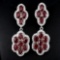Natural Pigeon Blood Red Ruby 63 Carats Earrings