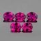 Natural Intense Pink Tourmaline 5x4 MM {Flawless-VVS1}