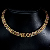 Natural Stunning Fancy Sapphire 351.54 Carats Necklace